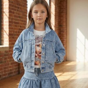 Minkšto džinso švarkelis