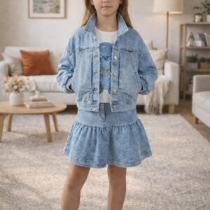 Minkšto džinso sijonas