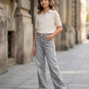 Pilki džinsai mergaitėms