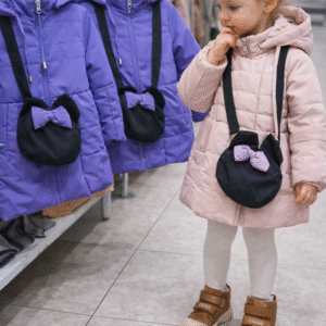 Vaikiška pavasario – rudens striukė su rankinuku | Dvi spalvos