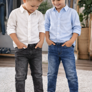 Minkšti vaikiški džinsai | Dvi spalvos