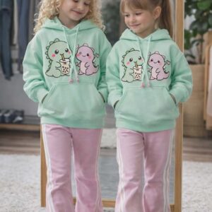 Mergaitiškas sportinis kostiumas