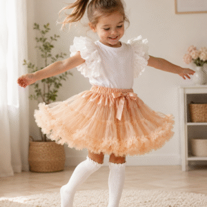 TUTU persikinis tiulio sijonukas mergaitei